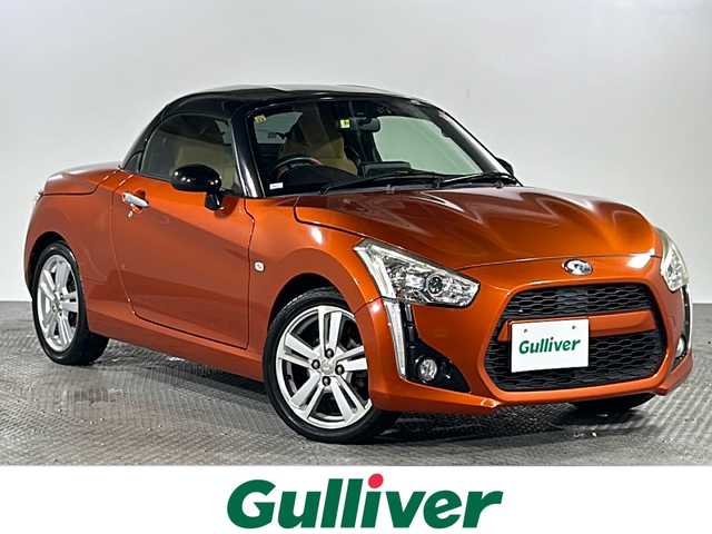 ダイハツ コペン ローブ 沖縄県 2014(平26)年 7.5万km トニコオレンジメタリック 県外仕入　/禁煙車　/ワンオーナー　/社外ナビ（ワンセグ，ＣＤ，ラジオ）　/ハーフレザーシート　/ＥＴＣ　/ＬＥＤヘッドライト　/純正16インチアルミホイール　/純正フロアマット/シートヒーター　/アイドリングストップ　/スマートキー