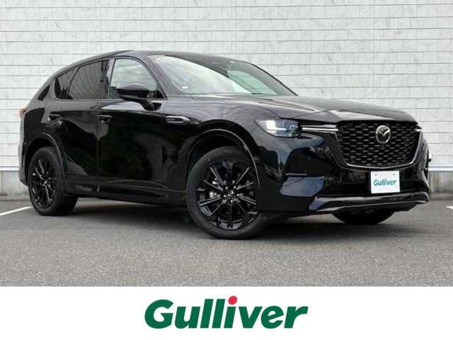 マツダ ＣＸ－６０ XD HV プレミアムスポーツ 大阪府 2023(令5)年 2.2万km ジェットブラックマイカ サンルーフ/純正12.3型ナビ/全方位カメラ/フルセグ/ブラインドスポットモニター/ヘッドアップディスプレイ/BOSEサウンド/キャメルハーフレザーシート/電動リアゲート/パワーシート/シートエアコン/ステアリングヒーター/前後ドラレコ/ビルトインETC/AC100V/パドルシフト/ワンオーナー/スマートキー×2