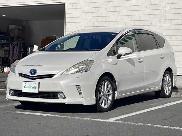 トヨタ プリウス α S ツーリングセレクション 静岡県 2012(平24)年 7.1万km ホワイトパールクリスタルシャイン