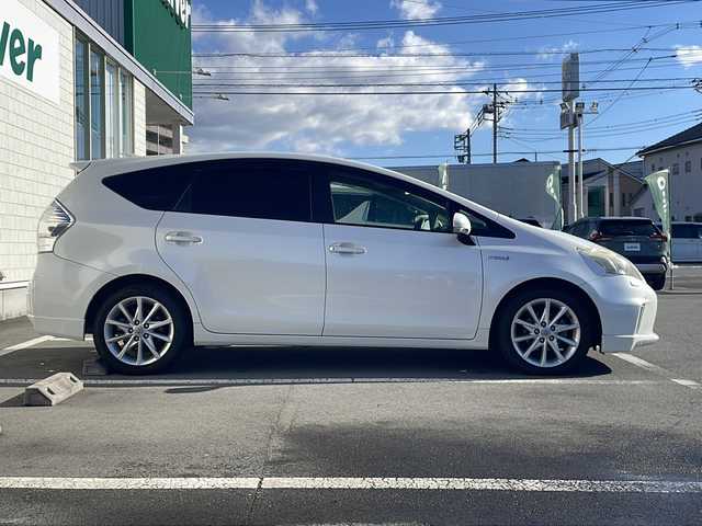 トヨタ プリウス α S ツーリングセレクション 静岡県 2012(平24)年 7.1万km ホワイトパールクリスタルシャイン