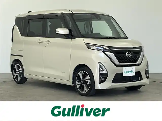 日産 ルークス HWS Gターボ プロパイロットED 大分県 2022(令4)年 1.1万km フローズンバニラパール 純正SDナビ/プロパイロット/インテリジェントアラウンドビューモニター/インテリジェント エマージェンシーブレーキ/両側パワースライドドア/オートブレーキホールド/コーナーセンサー（前後）/ハイビームアシスト/LEDヘッドライト/ビルトインETC/純正アルミホイル15インチ/スペアキー/プッシュスタート