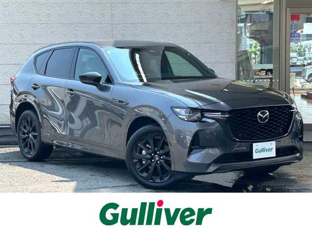 マツダ ＣＸ－６０ XD HV エクスクルーシブスポーツ 兵庫県 2023(令5)年 3万km マシーングレープレミアムM 純正ナビ(AM/FM/BT/TV/HDMI)/全方位カメラ/ブラインドスポットモニター/ヘッドアップディスプレイ/ETC/BOSEサウンド/ステアリングヒーター/レーダークルーズコントロール/パドルシフト/全席シートヒーター/D+N席エアーシート/D+N席パワーシート/オートライト・ハイビーム/オートホールド/電動パーキングブレーキ/社外フロアマット/電動リアゲート/純正17インチアルミホイール/LEDヘットライト/スペアキー1本
