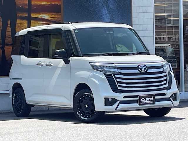 トヨタ ルーミー カスタムG－T 福島県 2021(令3)年 1.3万km パールホワイトⅢ AIS検査済み/【2503041737】/CLS FOXフロントバンパー（社外）/CLS FOXリアバンパー（社外）/エクストリームJ XJ07新品アルミホイール（社外）/マッドスターラジアルA/T新品タイヤ（社外）/エスペリア1インチリフトアップコイル（社外）/トヨタセーフティセンス/ディスプレイオーディオ/（フルセグTV・Bluetooth）/両側パワースライドドア/全方位カメラ/ビルトインETC/電動パーキングブレーキ/アイドリングストップ/LEDヘッドライト/プッシュスタート/スマートキー/クリアランスソナー/横滑り防止/社外パーツ取付済み