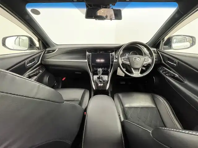 トヨタ ハリアー プログレス 道央・札幌 2018(平30)年 6万km ホワイトパールクリスタルシャイン ・ワンオーナー/・４WD/・寒冷地仕様/・純正ナビ/　BT／CD／DVD／USB／SD／AUX／フルセグ/・純正ビルトインETC/・社外デジタルインナーミラー型前後ドライブレコーダー/・全方位カメラ/・レーダークルーズコントロール/・レーンキープアシスト/・衝突軽減ブレーキ/・横滑り防止/・前後コーナーセンサー/・電動リアゲート/・運転席パワーシート/・JBLサウンド/・プッシュスタート/・スマートキー×2/・LEDヘッドライト/・オートライト/・オートマチックハイビーム/・純正18インチAW/・純正フロアマット/・取扱説明書/・保証書