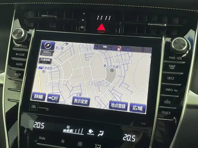 トヨタ ハリアー プログレス 道央・札幌 2018(平30)年 6万km ホワイトパールクリスタルシャイン ・ワンオーナー/・４WD/・寒冷地仕様/・純正ナビ/　BT／CD／DVD／USB／SD／AUX／フルセグ/・純正ビルトインETC/・社外デジタルインナーミラー型前後ドライブレコーダー/・全方位カメラ/・レーダークルーズコントロール/・レーンキープアシスト/・衝突軽減ブレーキ/・横滑り防止/・前後コーナーセンサー/・電動リアゲート/・運転席パワーシート/・JBLサウンド/・プッシュスタート/・スマートキー×2/・LEDヘッドライト/・オートライト/・オートマチックハイビーム/・純正18インチAW/・純正フロアマット/・取扱説明書/・保証書