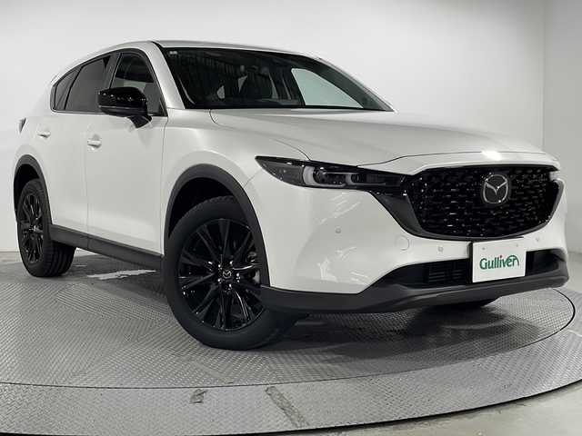 マツダ ＣＸ－５ XD ブラックトーンエディション 広島県 2024(令6)年 0.4万km ロジウムホワイトプレミアムメタリック 10.25型マツダコネクトナビ/360度ビューモニター/パワーシート/シートヒーター/パワーバックドア/ステアリングヒーター/パドルシフト/ヘッドアップディスプレイ/レーダークルーズコントロール/車線逸脱警報/レーンキープアシスト/アダプティブLEDヘッドライト/衝突軽減ブレーキ/ブラインドスポットモニタリング/パーキングセンサー/誤発進抑制機能/純正19インチAW/USB入力端子（typeC）/ワイヤレス充電