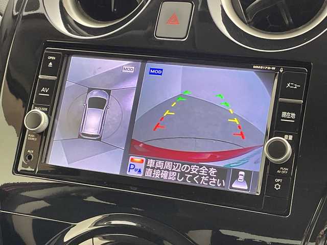 日産 ノート X DIG－S 新潟県 2018(平30)年 2.8万km ガーネットレッド 純正メモリナビ/（BT/FM/AM/フルセグTV/DVD)/全周囲カメラ/前後ドライブレコーダー/デジタルインナーミラー/電格ミラー/ドアバイザー/ヘッドライトレベライザー/ETC