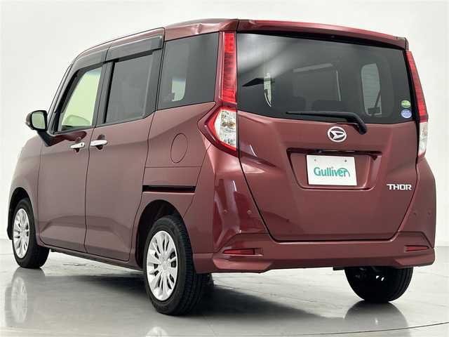 ダイハツ トール G リミテッドⅡ SAⅢ 熊本県 2020(令2)年 3.9万km ファイアークォーツレッドM 禁煙車　/全周囲カメラ　/前方ドライブレコーダー/純正ナビ（ＣＤ・ＤＶＤ・フルセグ・ＢＴ・ＳＤ・ｉｐｏｄ・ＵＳＢ）/クルーズコントロール　/両側パワースライドドア　/衝突軽減ブレーキ　/横滑り防止　/アイドリングストップ　/前席シートヒーター/純正フロアマット/オートライト/オートマチックハイビーム/スマートキー/プッシュスタート/スペアキー1本/取扱説明書