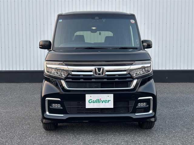 ホンダ Ｎ ＢＯＸ カスタム EX ターボ 千葉県 2021(令3)年 3.8万km クリスタルブラックパール 純正メモリナビ/(フルセグTV CD DVD BT FM AM)/バックカメラ/前後ドラレコ/衝突被害軽減システム/車線逸脱警報/クルーズコントロール/ハーフレザーシート/両側パワースライドドア/横滑り防止装置/ETC/アイドリングストップ/LEDヘッドライト/フォグランプ/オートライト/ウィンカーミラー/電動格納ミラー/純正15インチAW/シートヒーター/シートリフター/プッシュスタート/スマートキー/フロアマット/ドアバイザー/取扱説明書/保証書