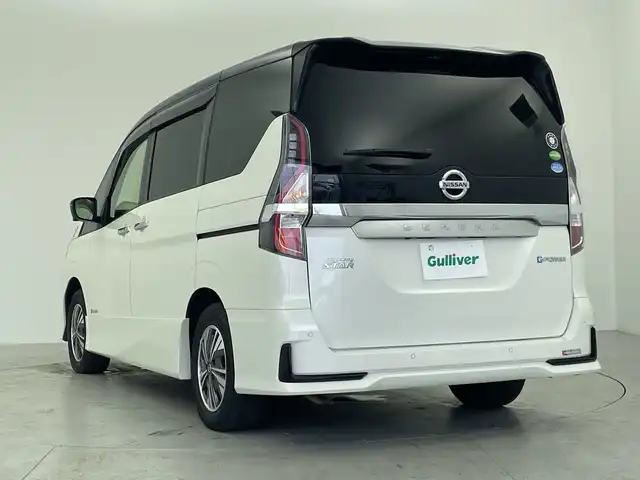 日産 セレナ e－パワー ハイウェイスター V 愛知県 2019(令1)年 6.9万km ブリリアントホワイトパール 2トーン 純正ナビ/・フルセグ/・Bluetooth/・CD/・DVD/・ブルーレイ/全周囲カメラ/フリップダウンモニター/両側パワースライドドア/クルコン/ETC/前後ドライブレコーダー/ABS/レーンキープアシスト/盗難防止装置/前後コーナーセンサー/衝突軽減ブレーキ/横滑り防止装置/オートライト/LEDヘッドライト/パワーステアリング/パワーウィンドウ/純正アルミホイール/純正フロアマット