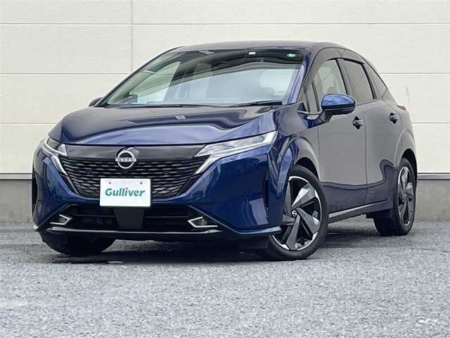 日産 オーラ G レザーエディション 茨城県 2022(令4)年 4.5万km オーロラフレアブルーパール 純正ナビ/フルセグTV/全方位カメラ/プロパイロット/デジタルインナーミラー/BOSEサウンド/ドライブレコーダー/　（SN-TW9880）/ETC2.0/Bluetooth/AppleCarPlay/コーナーセンサー/ハーフレザーシート/ハンドルヒーター/LEDヘッドライト/HDMI接続/ワイヤレス充電/純正AW/純正フロアマット/全方位運転支援システム
