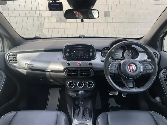 フィアット ５００Ｘ スポーツ 静岡県 2021(令3)年 2.7万km ガンＭ 純正ディスプレイオーディオ/衝突軽減ブレーキ/アクティクルーズコントロール/レーンアシスト/ブラインドスポット/レザーシート/パワーシート/シートヒーター/LED/ドライブレコーダー/ETC