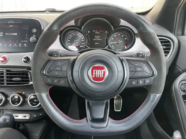 フィアット ５００Ｘ スポーツ 静岡県 2021(令3)年 2.7万km ガンＭ 純正ディスプレイオーディオ/衝突軽減ブレーキ/アクティクルーズコントロール/レーンアシスト/ブラインドスポット/レザーシート/パワーシート/シートヒーター/LED/ドライブレコーダー/ETC