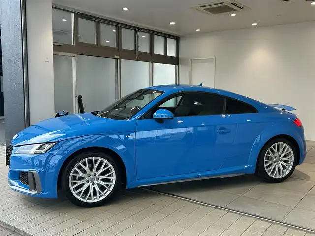 アウディ ＴＴクーペ 40TFSI 愛知県 2020(令2)年 5.5万km 青 ＳラインＰＫＧ　/マトリクスＬＥＤヘッドライト/バーチャルコクピット　/コンフォートＰＫＧ　/ＭＭＩナビゲーション　/バックカメラ　/Ｂｌｕｅｔｏｏｔｈ　/フルセグＴＶ　/コーナーセンサー　/クルーズコントロール/シートヒーター/ＥＴC/アイドリングストップ/ウィンカーミラー