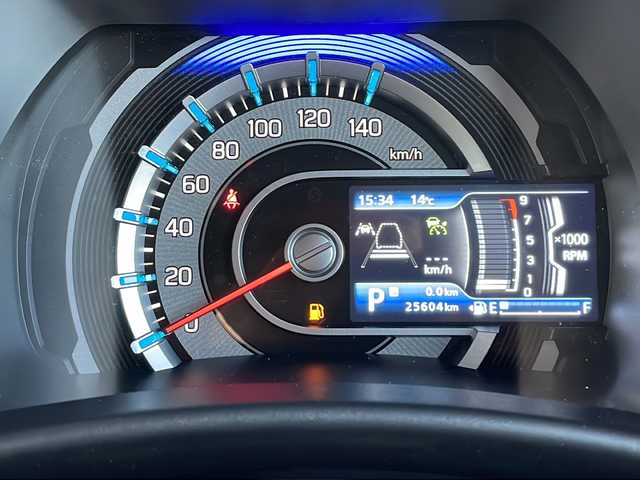 スズキ ハスラー Jスタイル Ⅱ ターボ 青森県 2023(令5)年 2.6万km オフブルーメタリック/ガンメタリック2トーンルーフ 4WD・ターボ/純正9インチナビ・フルセグTV/全方位モニター/CD・DVD・Bluetooth/前席シートヒーター/セーフティサポート/デュアルカメラブレーキサポート/アダプティブクルーズコントロール/ハイビームアシスト/車線逸脱抑制機能/リアパーキングセンサー/パドルシフト/ビルトインETC/シートバックテーブル/純正フロアマット/LEDヘッドライト/LEDフォグランプ/純正15インチアルミ/ルーフレール/プッシュスタート/スマートキー