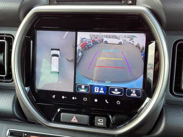 スズキ ハスラー Jスタイル Ⅱ ターボ 青森県 2023(令5)年 2.6万km オフブルーメタリック/ガンメタリック2トーンルーフ 4WD・ターボ/純正9インチナビ・フルセグTV/全方位モニター/CD・DVD・Bluetooth/前席シートヒーター/セーフティサポート/デュアルカメラブレーキサポート/アダプティブクルーズコントロール/ハイビームアシスト/車線逸脱抑制機能/リアパーキングセンサー/パドルシフト/ビルトインETC/シートバックテーブル/純正フロアマット/LEDヘッドライト/LEDフォグランプ/純正15インチアルミ/ルーフレール/プッシュスタート/スマートキー