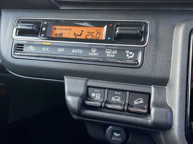 スズキ ハスラー Jスタイル Ⅱ ターボ 青森県 2023(令5)年 2.6万km オフブルーメタリック/ガンメタリック2トーンルーフ 4WD・ターボ/純正9インチナビ・フルセグTV/全方位モニター/CD・DVD・Bluetooth/前席シートヒーター/セーフティサポート/デュアルカメラブレーキサポート/アダプティブクルーズコントロール/ハイビームアシスト/車線逸脱抑制機能/リアパーキングセンサー/パドルシフト/ビルトインETC/シートバックテーブル/純正フロアマット/LEDヘッドライト/LEDフォグランプ/純正15インチアルミ/ルーフレール/プッシュスタート/スマートキー