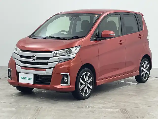 日産 デイズ ハイウェイスターG ターボ 三重県 2018(平30)年 4.5万km スカーレット /純正ナビ/・フルセグ・Bluetooth・CD・DVD・SD・iPod//アラウンドビューモニター//クルーズコントロール//エマージェンシーブレーキ//ETC//オートハイビーム//オートライト//アイドリングストップ//純正15インチアルミホイール//スマートキー×2