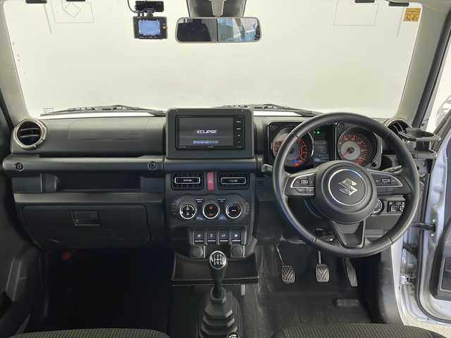 スズキ ジムニー XC 長野県 2018(平30)年 7.7万km シルキーシルバーメタリック ４ＷＤ・ターボ/イクリプスナビ/ＣＤ再生/フルセグＴＶ/LEDヘッドライト/オートライト/衝突被害軽減ブレーキ/レーンディパーチャーアラート/前席シートヒーター/前後ドライブレコーダー/クルーズコントロール/スマートキー/プッシュスタート/スペアキー/純正16インチアルミホイール