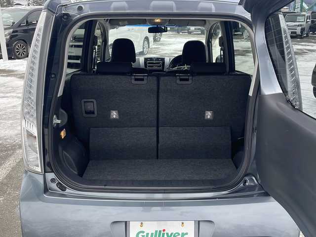 ダイハツ ムーヴ カスタム X SA 道東・釧路十勝 2013(平25)年 10.4万km リキッドシルバーM ・４WD/・社外HDDナビ/（HDD CD DVD MD)/・衝突被害軽減システム/・横滑り防止装置/・アイドリングストップ/・ETC/・電動格納ミラー/・ウィンカーミラー/・プッシュスタート/・スマートキー/・純正フロアマット/・純正ドアバイザー/・純正14インチアルミホイール/・LEDヘッドライト/・ハロゲンフォグライト/・オートライト/・取扱説明書