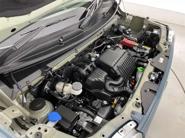 スズキ ハスラー HYBRID X 滋賀県 2025(令7)年 0.1千km デニムブルー ガンメタリック 2トーン 純正9インチナビ/　・フルセグTV・Bluetooth・applecarplay・androidauto/　・CD・DVD/全方位モニター/スズキセーフティサポート/スズキコネクト対応通信機装着車/シートヒーター/リアソナー/オートハイビーム/LEDヘッドライト/スマートキー