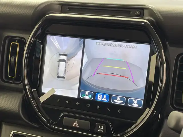 スズキ ハスラー HYBRID X 滋賀県 2025(令7)年 0.1千km デニムブルー ガンメタリック 2トーン 純正9インチナビ/　・フルセグTV・Bluetooth・applecarplay・androidauto/　・CD・DVD/全方位モニター/スズキセーフティサポート/スズキコネクト対応通信機装着車/シートヒーター/リアソナー/オートハイビーム/LEDヘッドライト/スマートキー