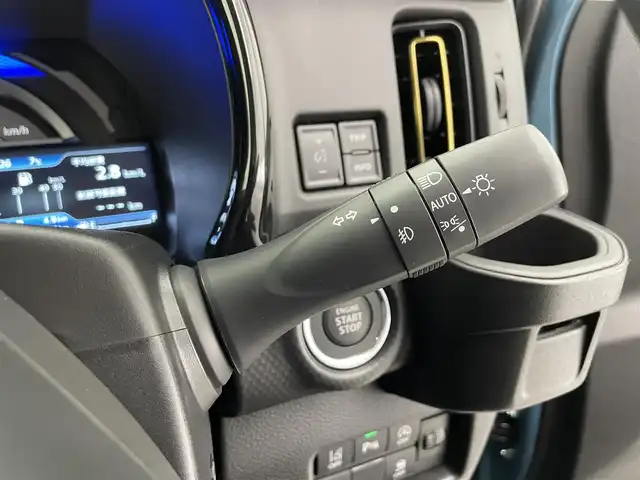 スズキ ハスラー HYBRID X 滋賀県 2025(令7)年 0.1千km デニムブルー ガンメタリック 2トーン 純正9インチナビ/　・フルセグTV・Bluetooth・applecarplay・androidauto/　・CD・DVD/全方位モニター/スズキセーフティサポート/スズキコネクト対応通信機装着車/シートヒーター/リアソナー/オートハイビーム/LEDヘッドライト/スマートキー