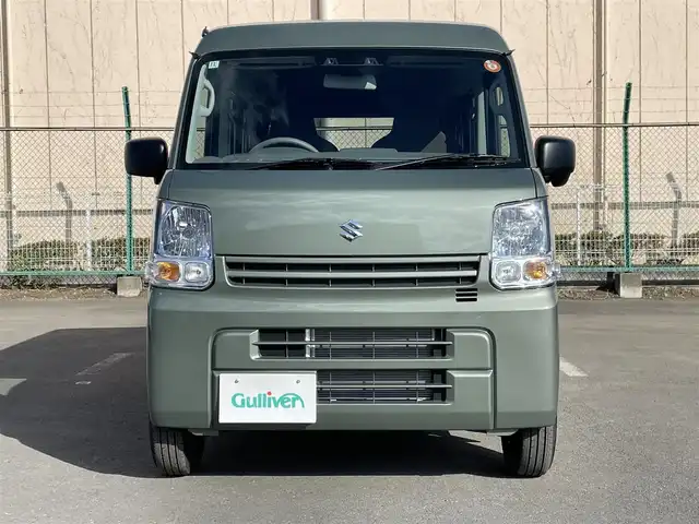 スズキ エブリイ PA リミテッド 東京都 2025(令7)年 0.1千km 緑 禁煙車/FM/AM/スズキセーフティーサポート/・衝突被害軽減ブレーキ/・後退時抑制ブレーキ/・車線逸脱警報/デュアルカメラサポート/ヘッドライトレベライザー/リアパーキングセンサー/レーンキープアシスト/USBソケット×２/キーレス