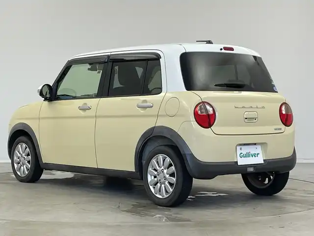 スズキ ラパン X 新潟県 2015(平27)年 2.6万km シフォンアイボリーメタリック 禁煙車/登録時走行距離：25786km/メーカーオプション純正ナビ/CD/フルセグTV/Bluetooth/AUX/全方位カメラ/バックカメラ/前後ドライブレコーダー/ETC/衝突被害軽減システム/横滑り防止装置/HIDヘッドライト/運転席シートヒーター/エンジンスタートボタン/スマートキー/純正フロアマット/純正14インチアルミホイール
