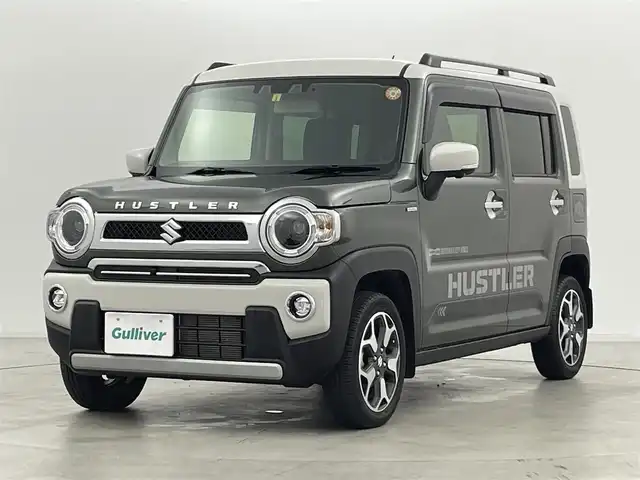 スズキ ハスラー Jスタイル Ⅱ ターボ 群馬県 2023(令5)年 2.8万km クールカーキパールメタリック/ソフトベージュメタリック 純正9型メモリナビ/・BT/CD/DVD/SD/フルセグTV/全周囲カメラ/スズキセーフティサポート/・アダプティブクルーズコントロール（ACC）［全車速追従機能付］/・車線逸脱抑制機能非装着車/・ふらつき警報機能/・先行車発進お知らせ機能/・標識認識機能/・ハイビームアシスト/ルーフレール/ハーフレザーシート/・シートヒーターDN席/ビルトインETC/純正15インチアルミホイール