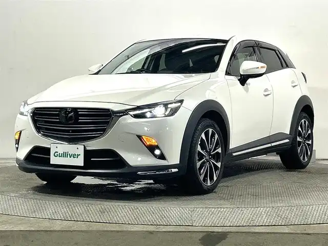 マツダ ＣＸ－３ XD Lパッケージ 大阪府 2018(平30)年 1.3万km スノーフレイクホワイトパールマイカ 純正ナビ(フルセグ/DVD再生/Bluetooth) 360カメラ ETC 革シート パワーシート/ヒーター ステアリングヒーター 衝突軽減 レーダークルコン クリアランスソナー 前後ドラレコ
