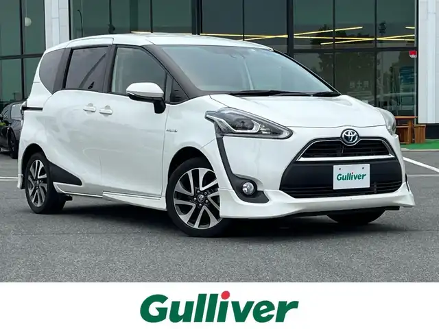 トヨタ シエンタ ハイブリッド G クエロ 奈良県 2018(平30)年 4.3万km ホワイトパールクリスタルシャイン 純正ナビ　/フルセグＴＶ　/バックカメラ　/両側パワ－スライドドア　/スマートキー　/スペアキー　/ＥＴＣ２．０　/純正フロアマット　/社外エアロ　/純正アルミホイール　/ＬＥＤヘッドライト　/衝突軽減ブレーキ/オートライト