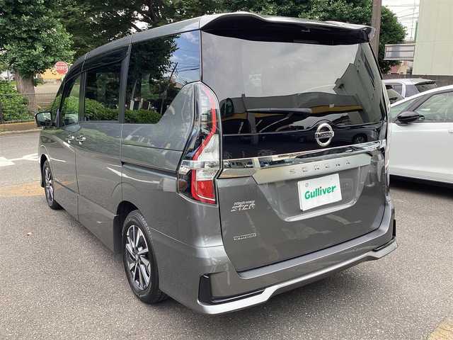 日産 セレナ ハイウェイスター V 神奈川県 2020(令2)年 3.6万km ダークメタルグレー ワンオーナー/プロパイロット/S-HYBRID/純正ナビ/（iPod/SD/FM/AM/TV/USB/Bluetooth/CD/DVD/純正後席モニター/インテリジェント アラウンドビューモニター（移動物検知機能付）/両側ハンズフリースライドドア/ビルトイン ETC/オートエアコン&リヤヒーターダクト+寒冷地+前席ヒーターシート&ステアリングヒーター  /安全装備/【OP】セーフティパックA/・インテリジェント エマージェンシーブレーキ/・インテリジェント FCW（前方衝突予測警報）/・インテリジェント DA（ふらつき警報）/・インテリジェント BSI（後側方衝突防止支援システム）＋BSW（後側方車両検知警報）/・RCTA（後退時車両検知警報）/・踏み間違い衝突防止アシスト/・標識検知機能（進入禁止、最高速度、一時停止）/・フロント&バックソナー/装備/・【OP】後席オートエアコン＆リヤヒーターダクト/・オートライト/・LEDヘッドランプ＋フロントフォグランプ/・ハイビームアシスト/・純正16inAW/・インテリキーx2