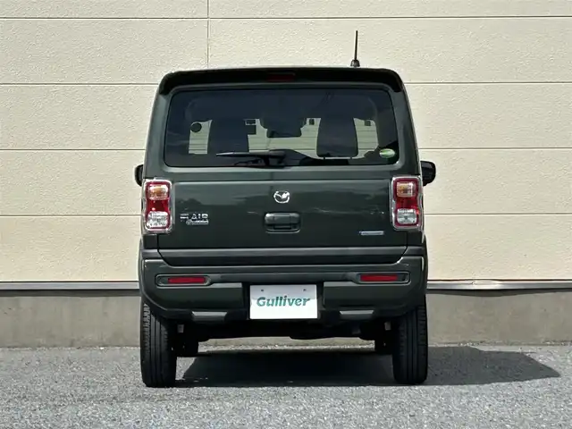 マツダ フレア クロスオーバー ハイブリッドXT 茨城県 2021(令3)年 5.7万km クールカーキパールメタリック 社外メモリナビ（型番：CN-RA07WD）/　　（AM/FM/BT)/フルセグテレビ/全方位カメラ/ETC/プッシュスタート/前後ドライブレコーダー（型番：DRV-MR450）/クリアランスソナー/純正フロアマット/純正ドアバイザー/スズキセーフティサポート/・デュアルセンサーブレーキサポートII/・誤発進抑制機能/・車線逸脱抑制機能/・車線逸脱警報機能/・ふらつき警報機能/・低速時ブレーキサポート/・発進お知らせ機能/・標識認識機能/・ハイビームアシスト