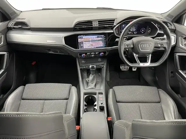 アウディ Ｑ３ SB 35TDIクワトロ Sライン 岡山県 2020(令2)年 4.7万km パール 純正ナビ/　「USB/Carplay/AndroidAuto」/ハーフレザーシート/全方位カメラ/LEDヘッドライト（AUTO機能付き）/ETC2.0/4WD/前席シートヒーター/前席パワーシート/衝突軽減ブレーキシステム/車線逸脱防止システム/横滑り防止装置/ドライブレコーダー（前後）/純正フロアマット/プッシュスタート/スマートキー×１