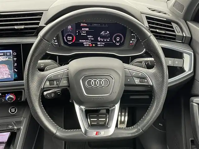 アウディ Ｑ３ SB 35TDIクワトロ Sライン 岡山県 2020(令2)年 4.7万km パール 純正ナビ/　「USB/Carplay/AndroidAuto」/ハーフレザーシート/全方位カメラ/LEDヘッドライト（AUTO機能付き）/ETC2.0/4WD/前席シートヒーター/前席パワーシート/衝突軽減ブレーキシステム/車線逸脱防止システム/横滑り防止装置/ドライブレコーダー（前後）/純正フロアマット/プッシュスタート/スマートキー×１