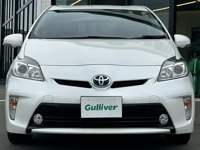 トヨタ プリウス S 愛媛県 2014(平26)年 7.2万km ホワイトパールクリスタルシャイン ECLIPSE7型ナビ(AM/FM/CD/ワンセグTV)/バックカメラ/純正フロアマット/純正ドアバイザー/トノカバー/ETC/ステアリングリモコン/シガーソケット/オートライト/電格ミラー/ISOFIX/フォグランプ/現状サマー(純正AW)(195/65/R15)/BRIDGESTONE EcoPia NH300/禁煙車