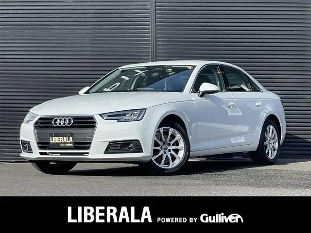 アウディ Ａ４ 2．0TFSI 山梨県 2016(平28)年 3.4万km グレイシアホワイトメタリック ラグジュアリーP/純正MMIナビ　/AppleCarPlay　/androidauto　/フルセグ　/Bカメラ　/ACC　/BSA　/アウディドライブセレクト　/LEDヘッドライト/オートハイビーム　/純正17インチAW