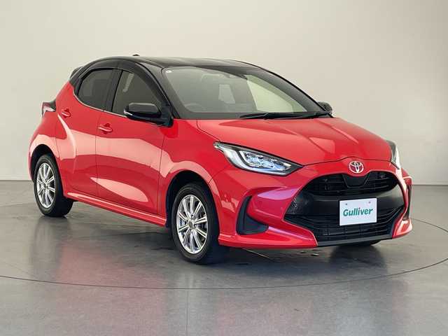 トヨタ ヤリス Z 長野県 2020(令2)年 5.7万km ブラック/コーラルクリスタルシャイン 4WD/純正ディスプレイオーディオ/（ナビ機能付き＆CD＆DVD＆Bluetooth＆AppleCarPlay＆AndroidoAuto＆FM・AM）/トヨタセーフティセンス/・レーダークルーズコントロール/・LTA/・PCS/・クリアランスソナー/・PKSB/・RSA/ビルトインETC/純正ドライブレコーダー（前方）/シートヒーター（前方）/LEDヘッドライト/オートマチックハイビーム/オートライト/ドアバイザー/社外フロアマット/15インチ社外アルミホイール/スマートキー/スペアキー/保証書/取扱説明書