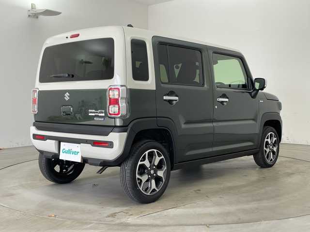 スズキ ハスラー HYBRID X 兵庫県 2025(令7)年 0.1千km クールカーキパールメタリック/ソフトベージュメタリック ・登録済未使用車/・純正9インチナビ/CD/DVD/TV/USB/Bluetooth/・全方位カメラ/・デュアルカメラブレーキサポート/・誤発進抑制機能/・後退時ブレーキサポート/・後方誤発進抑制機能/・リアパーキングセンサー/・車線逸脱警報機能/・車線逸脱抑制機能/・ふらつき警報/・先行車発進お知らせ機能/・アダプティブクルーズコントロール/・標識認識機能/・ハイビームアシスト/・前席シートヒーター/・LEDヘッドライト/・LEDフォグランプ/・スマートキー