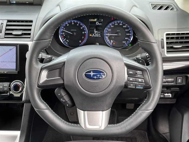 スバル レヴォーグ 1．6GT アイサイト Sスタイル 道央・札幌 2016(平28)年 7.7万km クリスタルブラックシリカ ４WD/純正ディーラーOPナビ/CD/DVD/BT/フルセグ/アイサイト/衝突被害軽減ブレーキ/横滑り防止装置/レーダークルーズコントロール/ヒルスタートアシスト/レーンキープアシスト/バックカメラ/ビルトインETC/ドライブレコーダー/アイドリングストップ/SI-DRIVE/D席シートヒーター/ハーフレザーシート/革巻きステアリング/ステアリングリモコン/パドルシフト/電動パーキング/プッシュスタート/スマートキー/LEDヘッドライト/オートライト/フォグランプ/電動格納ミラー/ウィンカーミラー/純正フロアマット/ドアバイザー