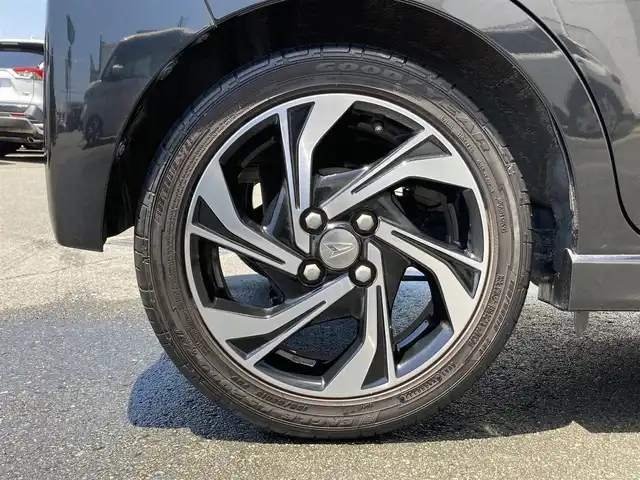 ダイハツ ムーヴ カスタム RS ハイパー SAⅢ 静岡県 2018(平30)年 5.6万km ブラックマイカメタリック スマートアシスト/社外後席モニター2個/社外メモリーナビ/　　ラジオ DVD CD Bluetooth SD USB/LEDオートヘッドライト/ハーフレザーシート/シートヒーター/クリアランスソナー/純正15インチアルミホイール/アイドリングストップ/スマートキー＆プッシュスタート/ターボ/オーバーヘッドコンソール/フルセグＴＶ/バックモニター