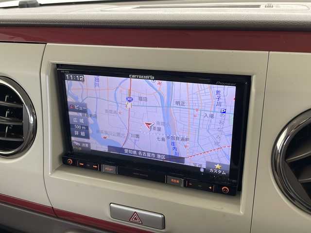 スズキ ラパン ショコラ G 愛知県 2013(平25)年 4.1万km シャンパンピンクPM SDナビ　/ワンセグ　/CD　/Bluetooth　/HIDヘッドライト　/オートライト　/アイドリングストップ　/純正フロアマット　/スマートキー　/プッシュスタート