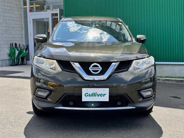 日産 エクストレイル 20Xtt エマージェンシーブレーキ 宮城県 2017(平29)年 5.2万km チタニウムカーキ エマージェンシーブレーキ/車線逸脱警報/踏み間違い衝突防止アシスト/コーナーセンサー/インテリジェントパーキングアシスト/アラウンドビューモニター/メーカーナビ/・CD/DVD/・Bluetooth/・フルセグTV/ビルトインETC/GPSレーダー探知機（GWR81sd）/電動リアゲート/シートヒーター/革巻きステアリング/クルーズコントロール/ステアリングスイッチ/LEDヘッドランプ/フォグランプ/オートライト/スマートキー＆プッシュスタート/電動格納ミラー/純正18インチAW/純正ドアバイザー/純正フロアマット/Wエアバッグ