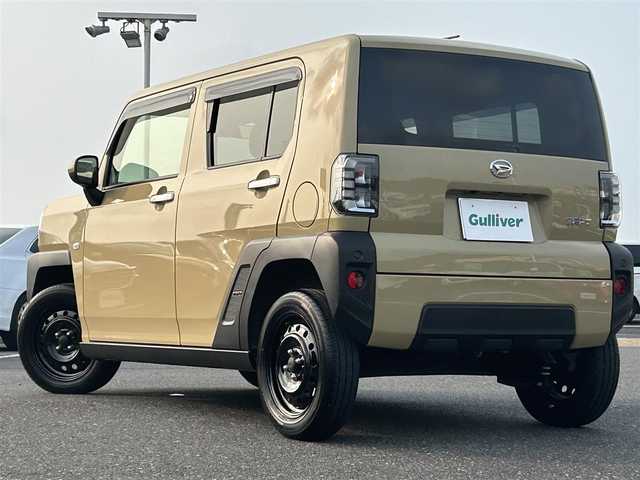 ダイハツ タフト X 島根県 2022(令4)年 1.1万km サンドベージュメタリック 登録時走行距離10950km/ワンオーナー/保証書/純正オーディオ/ガラスルーフ/衝突軽減ブレーキ/プッシュスタート/LEDヘッドライト/スマートキー/ヘッドライトレベライザー/ドライブレコーダー