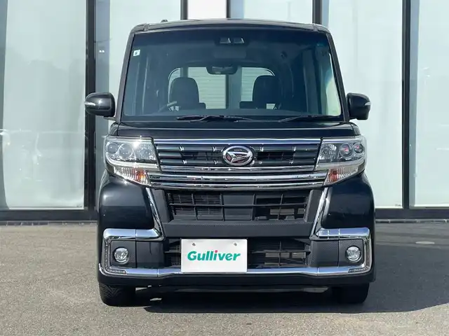 ダイハツ タント カスタム RS トップED SA Ⅲ 大阪府 2017(平29)年 2.4万km ブラックマイカメタリック 社外ナビ/   フルセグTV/CD/DVD/Bluetooth/USB　　/バックカメラ/衝突軽減ブレーキ/リアコーナーセンサー　/両側パワースライドドア　　/前方ドライブレコーダー　/純正フロアマット　/両側パワースライドドア　/シートヒーター（運転席/オートマチックハイビーム　/ハーフレザーシート　/純正１５インチアルミホイール/ＥＴＣ/LEDヘッドライト/禁煙車