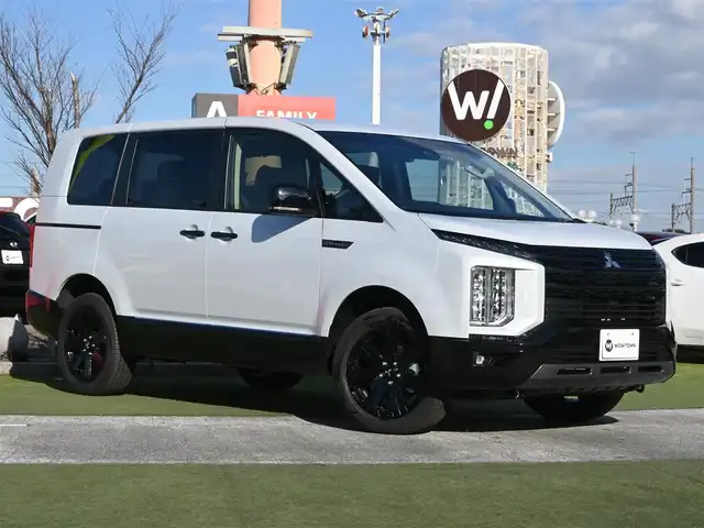 三菱 デリカＤ：５ シャモニー 千葉県 2025(令7)年 0.1千km 白 パートタイム4WD/e-Assist/ALPINE12.8型フリップダウンモニター/D:5専用11型ナビ/　CD/DVD/Bluetooth/フルセグTV/全周囲カメラ/両側パワースライドドア/パワーバックドア/レーダークルーズコントロール/LEDオートライト/ハーフレザーシート/シートヒーター/パワーシート/純正18インチアルミホイール/パドルシフト/レーンキープアシスト/ステアリングヒーター/ステアリングリモコン/スマートキー