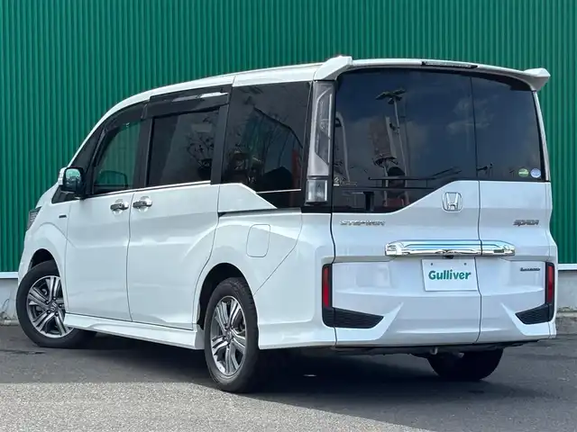 ホンダ ステップワゴン スパーダ ハイブリッド G EX ホンダセンシング 宮城県 2018(平30)年 7.9万km プラチナホワイトパール ホンダセンシング/●衝突軽減ブレーキ〈CMBS〉/●誤発進抑制機能/●歩行者事故低減ステアリング/●路外逸脱抑制機能/●渋滞追従機能付ACC〈アダプティブ・クルーズ・コントロール〉/●LKAS〈車線維持支援システム〉/●先行車発進お知らせ機能/●標識認識機能/純正11.6インチフリップダウンモニター（VM-185EN）/純正9インチナビ（VXM-187VFNi）/・CD/DVD/・Bluetooth/・フルセグTV/バックカメラ/ビルトインETC/ドライブレコーダー/両側パワースライドドア/ハーフレザーシート/シートヒーター/革巻きステアリング/ステアリングスイッチ/電動パーキングブレーキ/ブレーキホールド/LEDヘッドランプ/フォグランプ/オートライト/スマートキー＆プッシュスタート/トリプルゾーンコントロール・フルオートエアコンディショナー/電動格納ミラー/純正16インチAW/純正フロアマット/ドアバイザー/W/サイド/カーテンエアバッグ