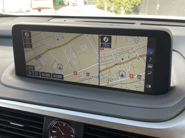 レクサス ＲＸ 450h Fスポーツ 広島県 2021(令3)年 7.2万km ホワイトノーヴァガラスフレーク 純正ナビ/Bluetooth/CD/DVD/USB/Miracast/フルセグTV/パノラミックビューモニター/ビルドインETC2.0/赤革シート/メモリーシート/パワーシート/シートヒーター/シートベンチレーション/ステアリングヒーター/ステアリングスイッチ/パドルシフト/パワーバックドア/レーダークルーズコントロール/BSM/HUD/三眼LEDオートライト/オートハイビーム/プリクラッシュセーフティー/シーケンシャルウインカー/フォグランプ/純正20インチアルミホイール/純正フロアマット/横滑り防止装置/レーンキープアシスト/スマートキー/プッシュスタート