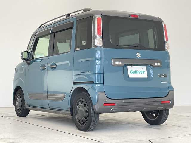 スズキ スペーシア ギア HYBRID XZ 愛知県 2021(令3)年 3.6万km デニムブルー ガンメタリック 2トーン SDAナビ/両側パワードア/レーダークルーズコントロール/シートヒーター/バックカメラ/コーナーセンサー/ルーフレール/LEDヘッドライト/オートマチックハイビーム/ETC/衝突軽減システム/フルセグ/CD DVD/Bluetooth/ステアリングスイッチ/スマートキー/プッシュスタート